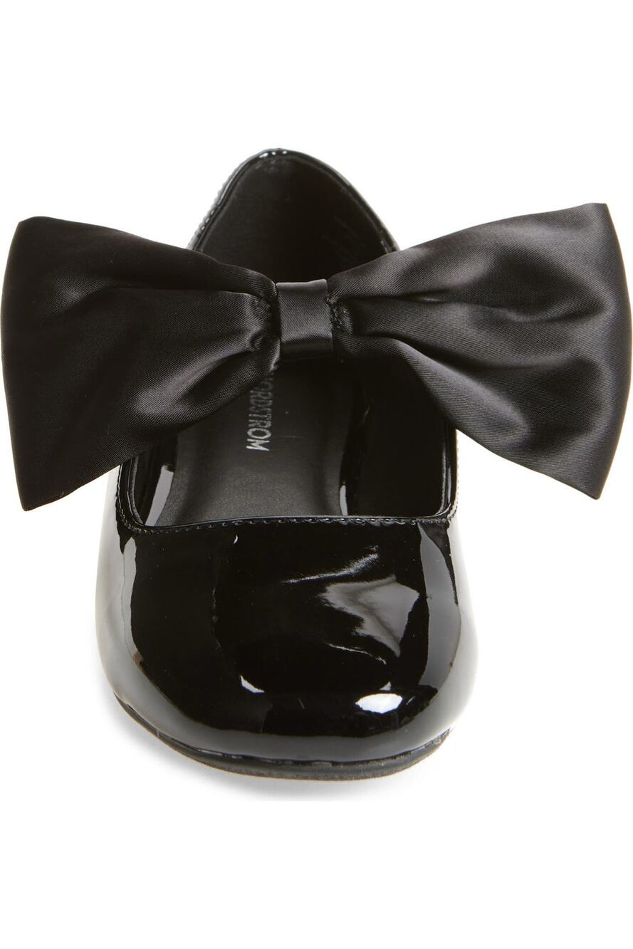 Nordstrom Kids' Posey Bow black patten size 4